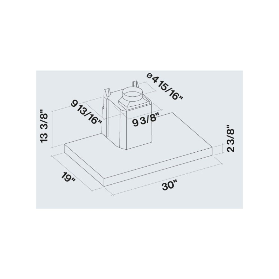 Falmec Mercurio 30 in. 280 CFM Under Cabinet Range Hood in Stainless Steel  (FPMEU30B3SS)