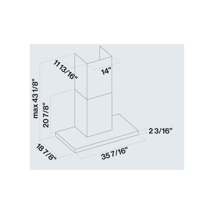 Falmec Lumina NRS 36 in. 500 CFM Wall Mount Range Hood in Stainless Steel (FNLUM36W5SS)