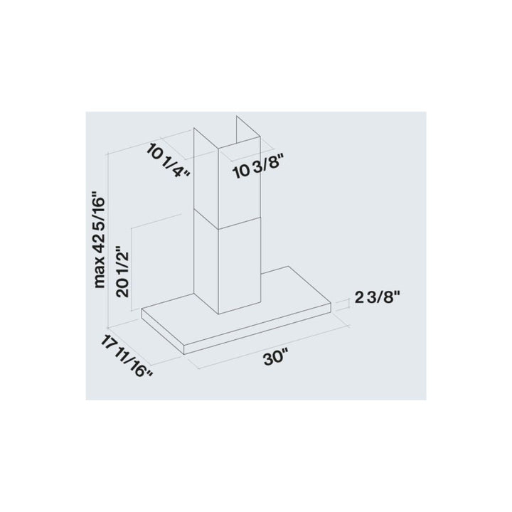 Falmec Mercurio 600 CFM Wall Mount Range Hood in Stainless Steel with Size Options (FPMEX)