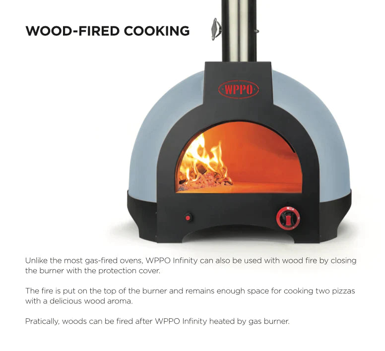 WPPO - Infinity 66 Wood / Gas Hybrid - 3 Pizza Oven.