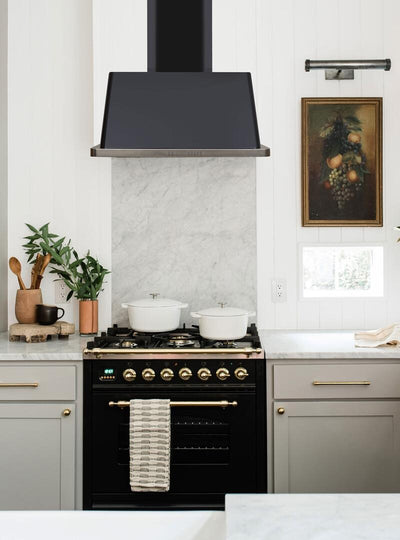 ILVE Majestic Series 30 in. Wall Mount Convertible Range Hood with 600 CFM Blower, Halogen Lights - UAM76
