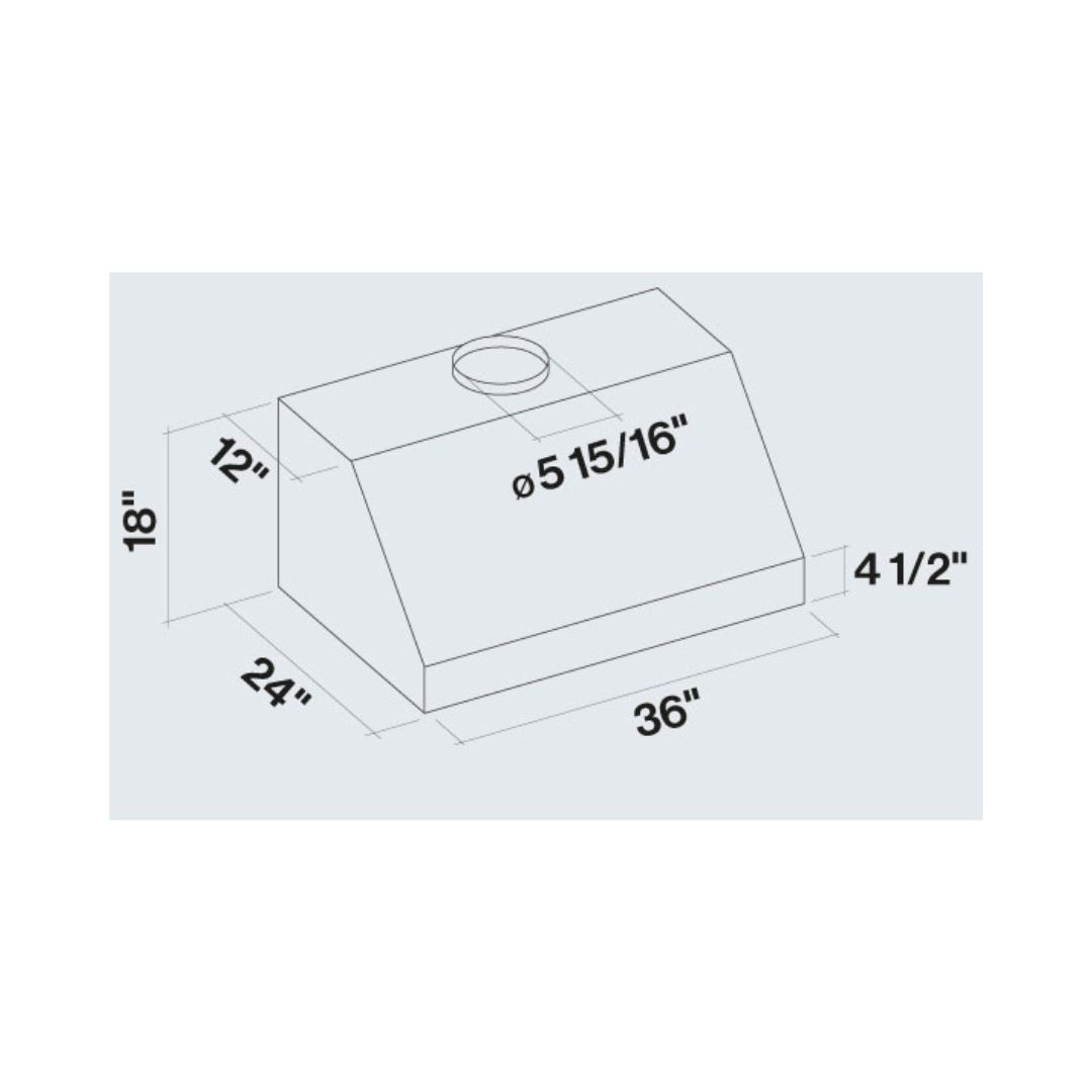 Falmec Zeus Professional Wall Mount Range Hood in Stainless Steel with Size and Motor Options (FP18P)