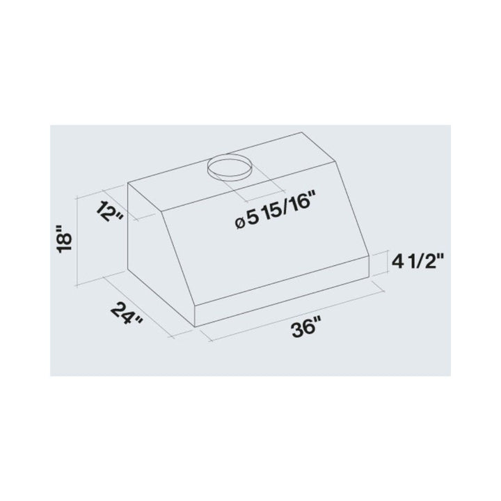 Falmec Zeus Professional Wall Mount Range Hood in Stainless Steel with Size and Motor Options (FP18P)