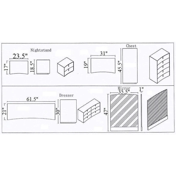 J&M Furniture Vera Modern Bed