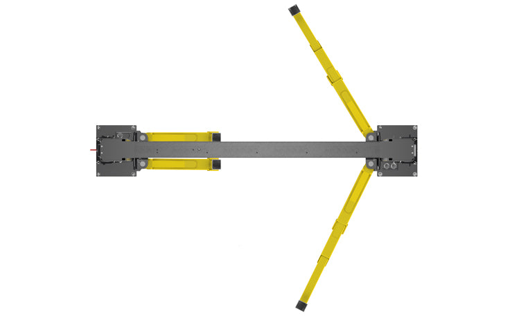 BendPak XPR-12CL-LTA Two-Post Car Lift (5175258) 12,000-lb. Capacity / Two-Post Lift / Clearfloor / 72" Long-Reach Telescoping Arms