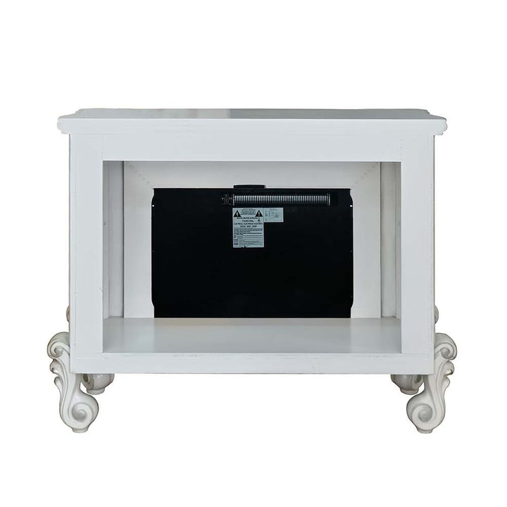 Acme Furniture Versailles Fireplace in Bone White Finish AC01316