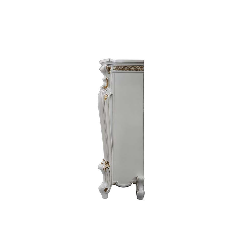 Acme Furniture Picardy Fireplace in Antique Pearl Finish AC01345