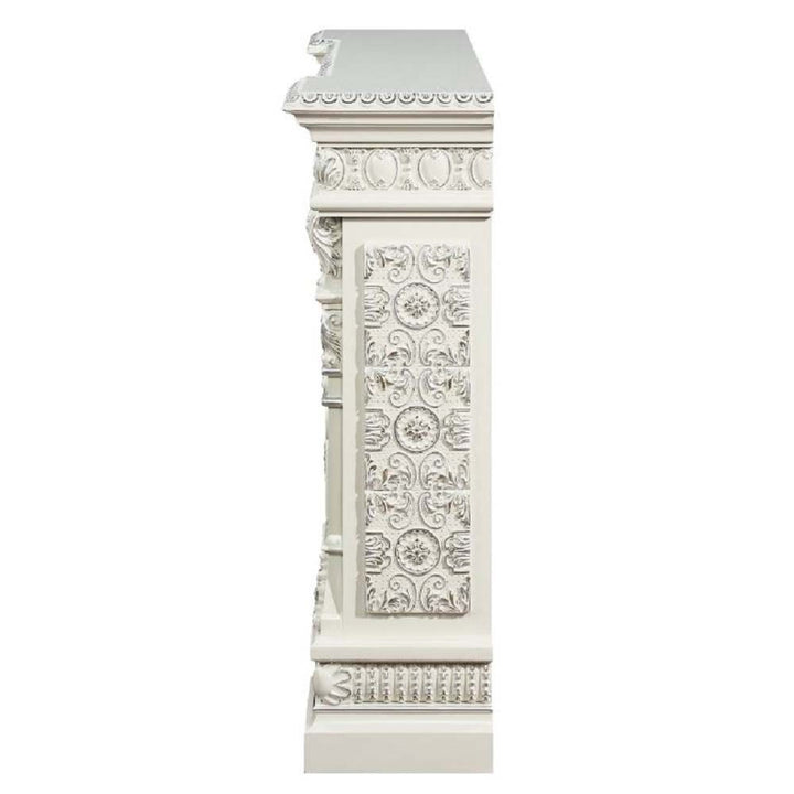 Acme Furniture Vanaheim Fireplace in Antique White Finish AC01617