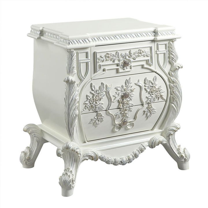 Acme Furniture Vanaheim Nightstand in Antique White Finish BD00672