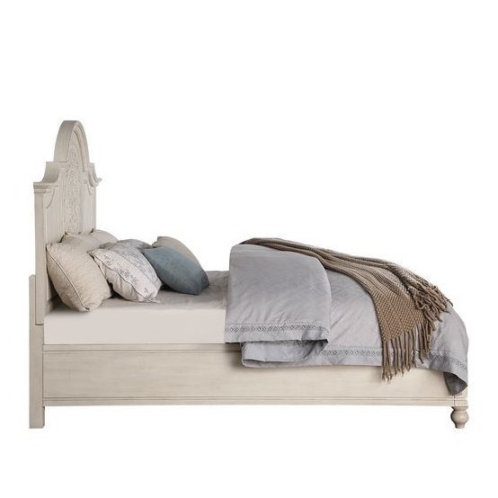 Acme Furniture Roselyne Queen Bed in Antique White Finish BD00695Q