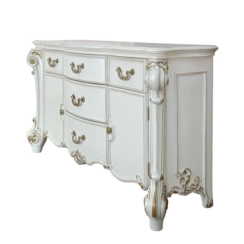 Acme Furniture Vendome Dresser in Antique Pearl Finish BD01342