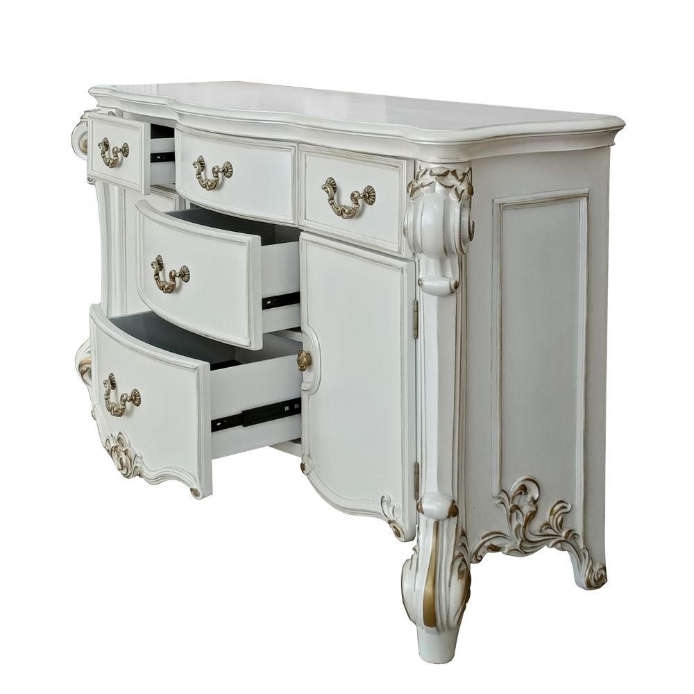Acme Furniture Vendome Dresser in Antique Pearl Finish BD01342