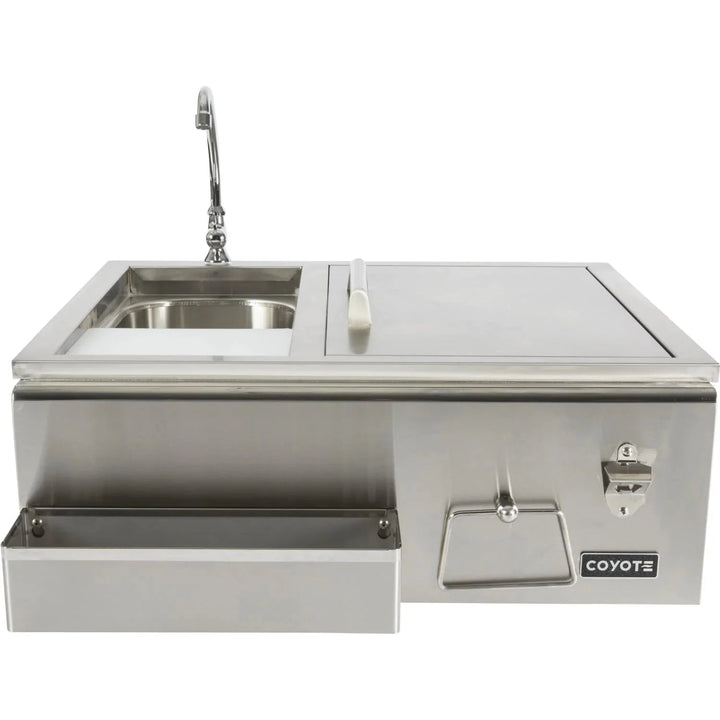 Coyote 30-Inch Stainless Steel Built-In Refreshment Center