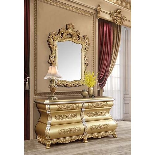 Acme Furniture Seville Server in Gold Finish DN00454