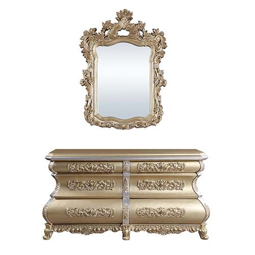 Acme Furniture Seville Server in Gold Finish DN00454