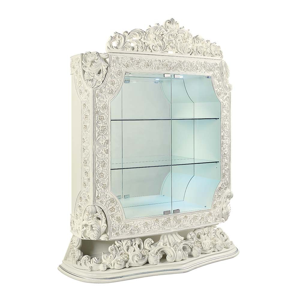 Acme Furniture Adara Curio - Base in Antique White Finish DN01232-2