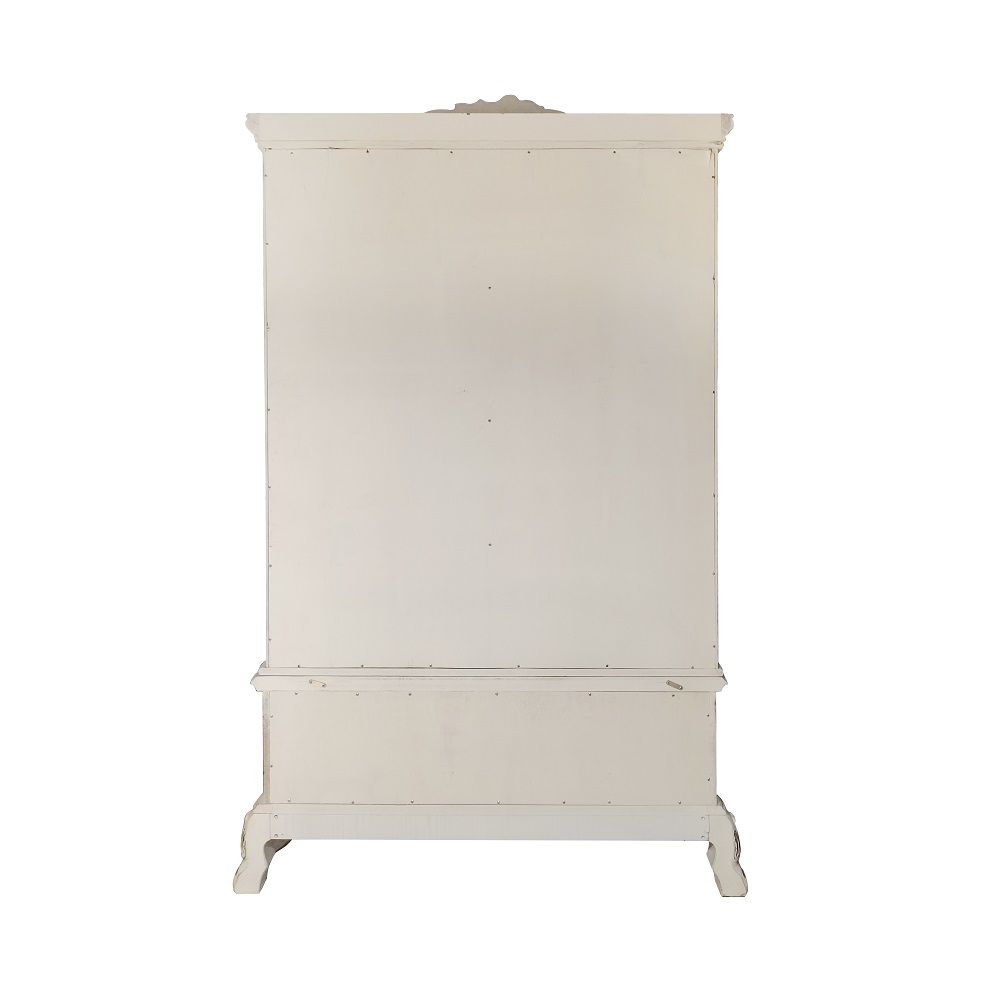Acme Furniture Dresden Curio in Antique White Finish DN01702