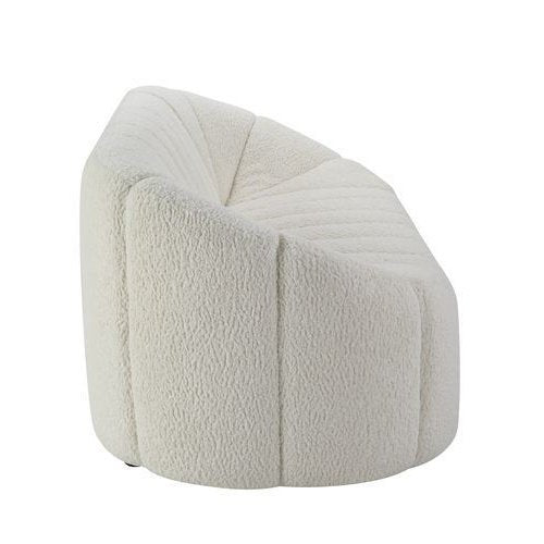 Acme Furniture Osmash Sofa in White Teddy Sherpa LV00229