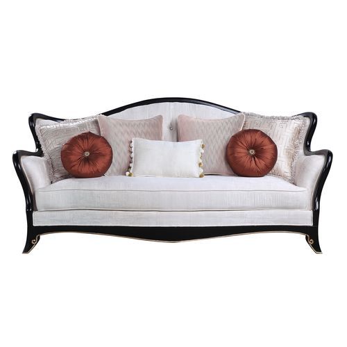 Acme Furniture Nurmive Sofa W/7 Pillows in Beige Fabric LV00251