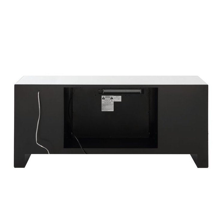 Acme Furniture Noralie Tv Stand W/Fireplace & Led in Mirrored & Faux Diamonds LV00317