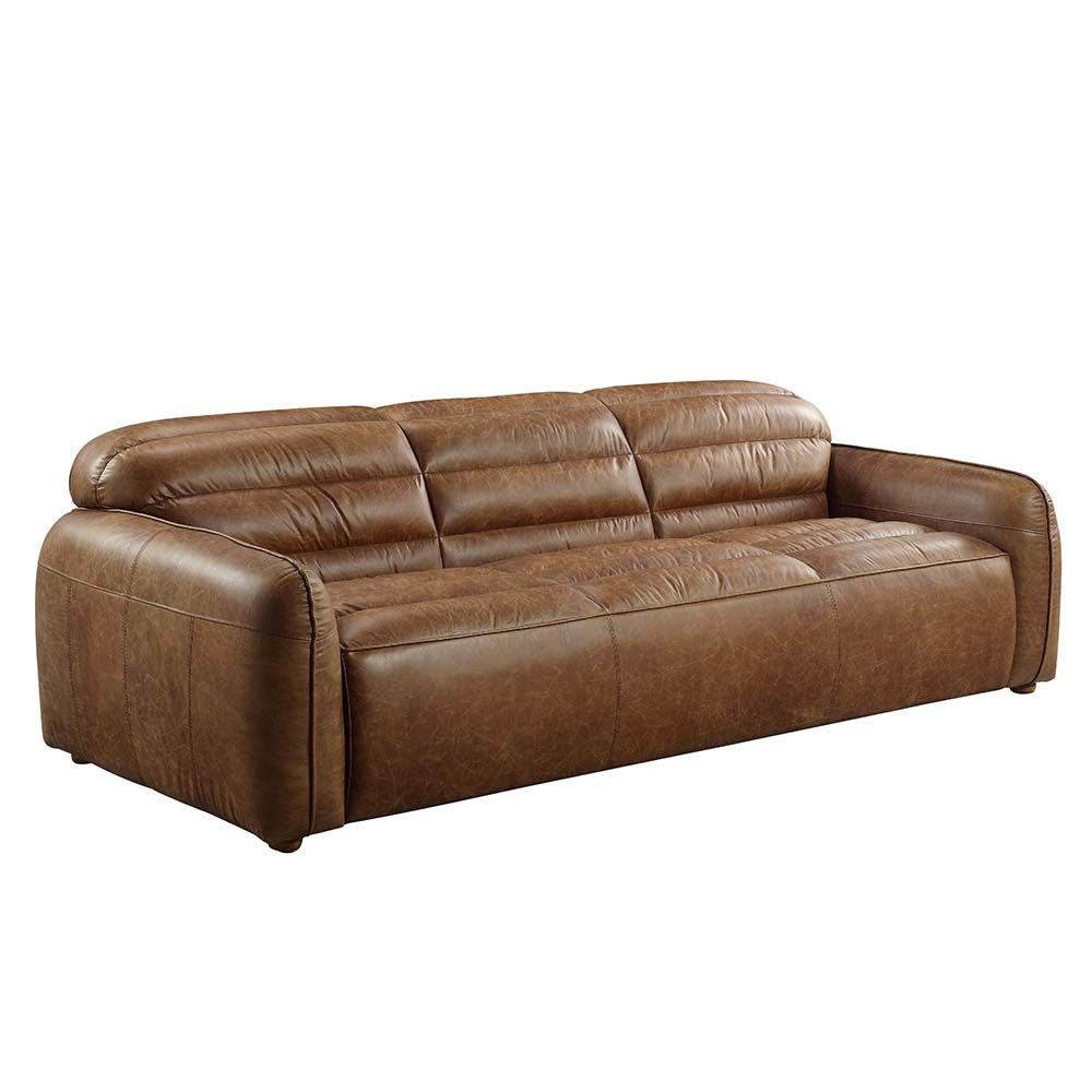 Acme Furniture Rafer Sofa in Cocoa Top Grain Leather LV01020