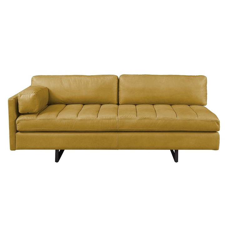 Acme Furniture Radia Sofa W/1 Pillow in Turmeric Top Grain Leather LV01022