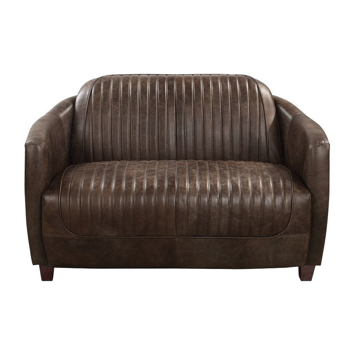 Acme Furniture Brancaster Loveseat in Antique Slate Top Grain Leather LV01810