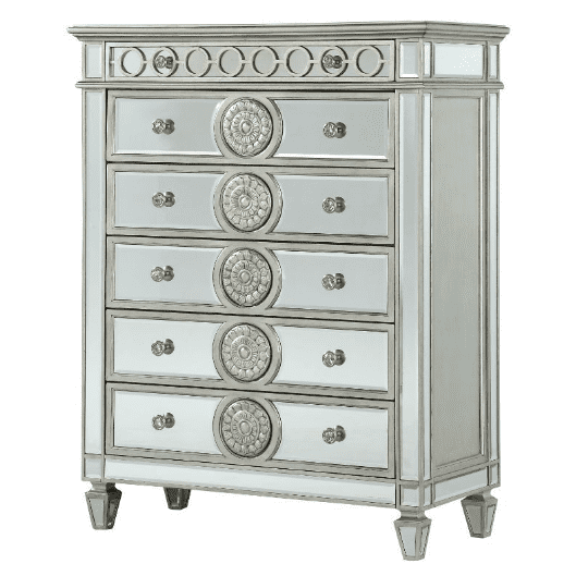 Acme Furniture Varian Chest in Mirrored 26156