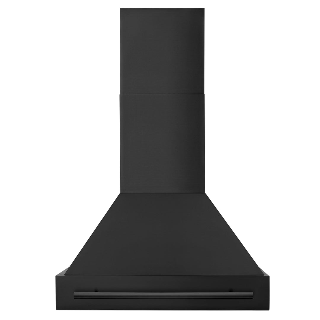 ZLINE 36" Black Stainless Steel Range Hood with Black Stainless Steel Handle (BS655-36-BS)