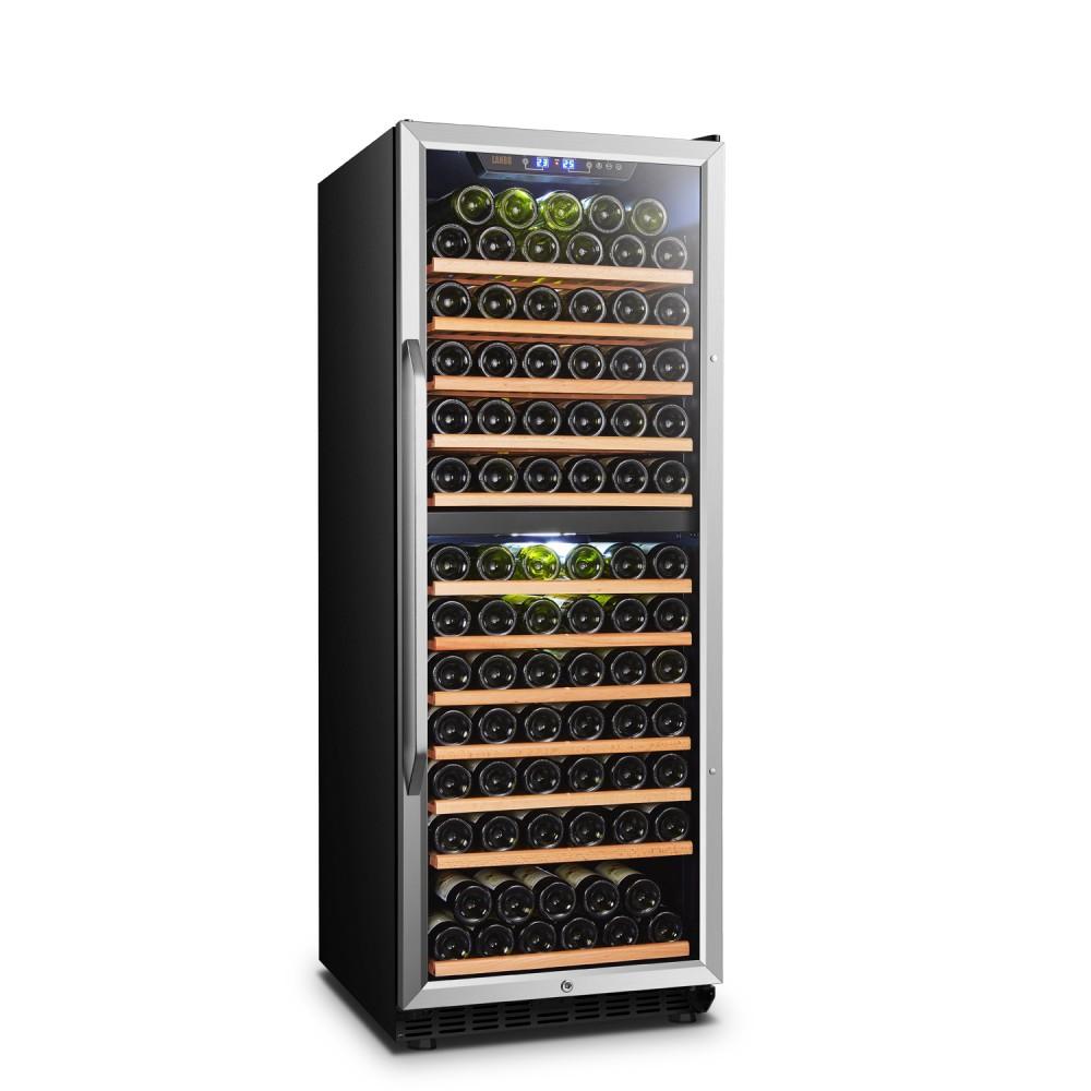 Lanbo LW142D Dual Zone (Built In or Freestanding) Compressor Wine Cooler - 138 Bottle Capacity