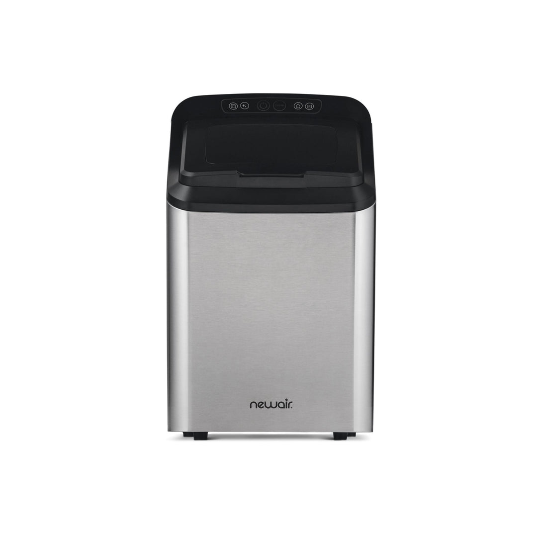 Newair 30 Lb. Countertop Nugget Ice Maker with Slim, Space-Saving Design, Self-Cleaning Function, Automatic Water Line and Refillable Water Tank, Perfect for Kitchens, Offices, Boats, and More (NIM030SS00)