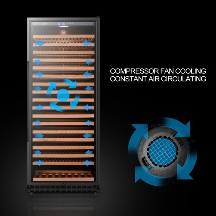 Lanbo LW321S Single Zone (Built In or Freestanding) Compressor Wine Cooler - 289 Bottle Capacity