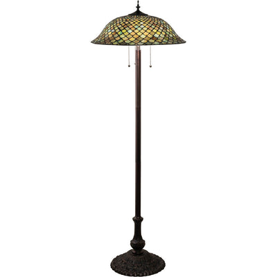 Meyda Tiffany 62" High Fishscale Floor Lamp