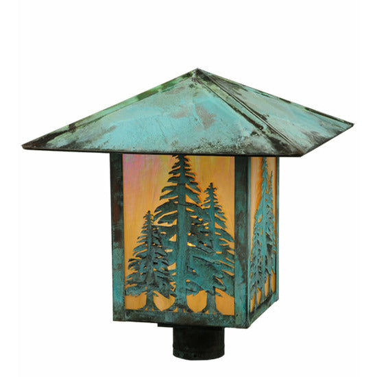 Meyda Lighting 16" Square Seneca Tall Pines Post Mount 123090