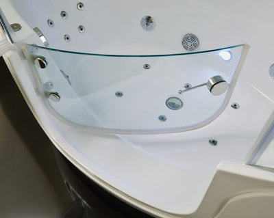 Maya Bath White Platinum Comfort Walk-In Steam Shower