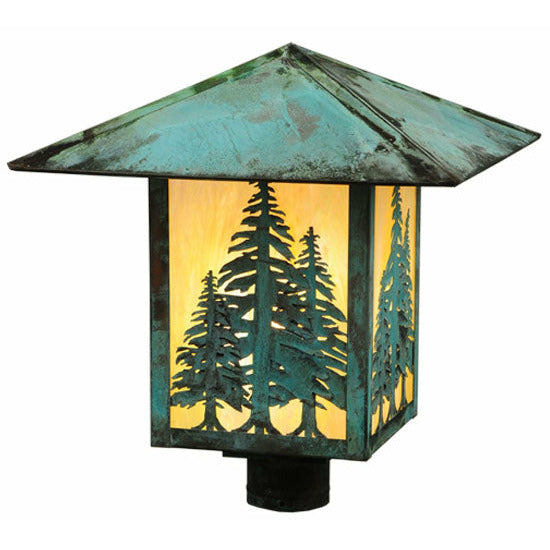 Meyda Lighting 16" Square Seneca Tall Pines Post Mount 123090