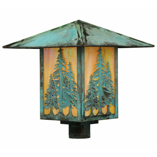 Meyda Lighting 16" Square Seneca Tall Pines Post Mount 123090