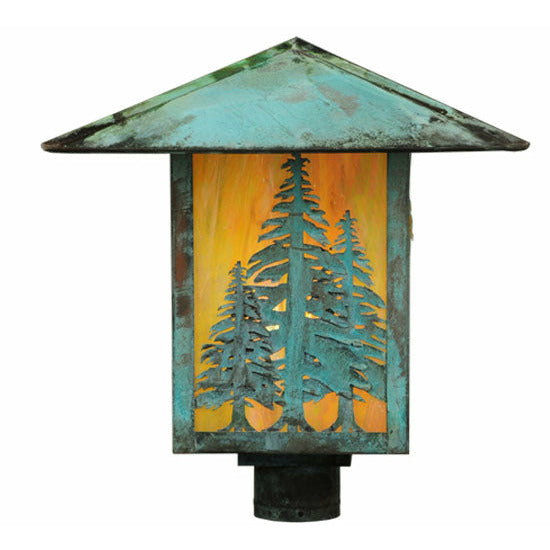 Meyda Lighting 16" Square Seneca Tall Pines Post Mount 123090