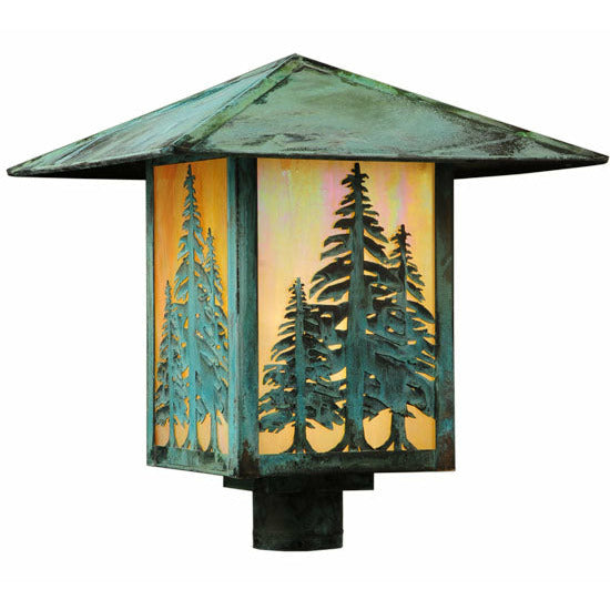 Meyda Lighting 16" Square Seneca Tall Pines Post Mount 123090