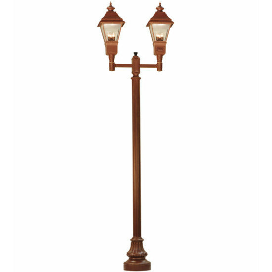 Meyda Lighting 46" Long Carefree 2 Lantern Outdoor Street Lamp 136361