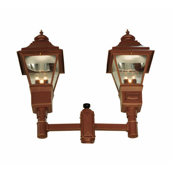 Meyda Lighting 46" Long Carefree 2 Lantern Outdoor Street Lamp 136361