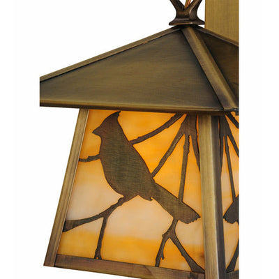 Meyda Lighting  8"W Stillwater Song Bird Hanging Wall Sconce 144650