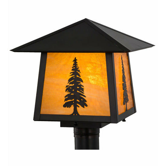 Meyda Lighting 14"Sq Stillwater Tall Pine Post Mount 156820