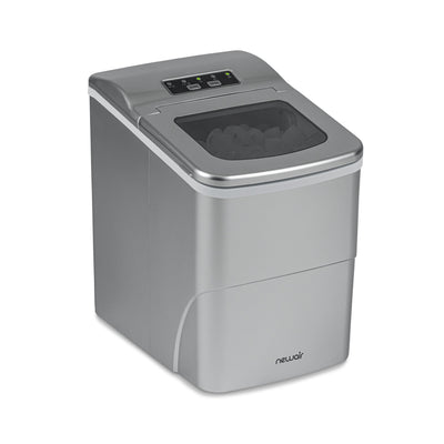 Newair 26 lbs. Countertop Ice Maker, Matte Black Portable and Lightweight, Intuitive Control, Large or Small Ice Size, Easy to Clean BPA-Free Parts, Perfect for Cocktails, Scotch, Soda and More
