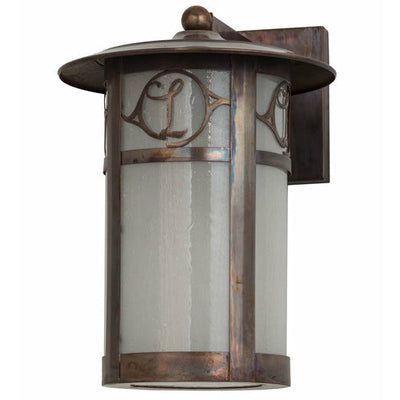 Meyda Lighting 10" Wide Fulton Personalized Monogram Solid Mount Wall Sconce 167993