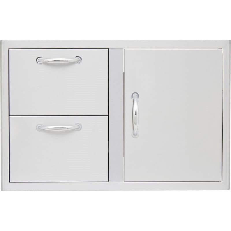 Blaze 32" Double Drawer Combo in Stainless Steel (BLZ-DDC-R)