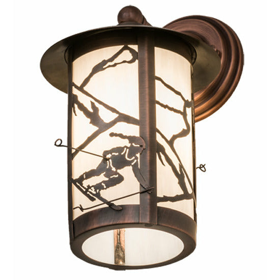 Meyda Lighting 8"W Fulton Alpine Solid Mount Wall Sconce 172124