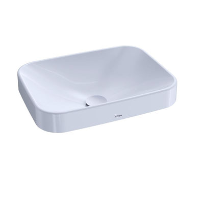 TOTO Arvina 20" Rectangle Vessel Lavatory in Cotton White - Outset