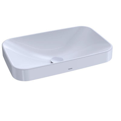 TOTO Arvina 24" Rectangle Vessel Lavatory in Cotton White - Outset