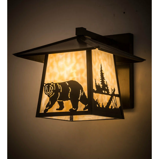 Meyda Lighting 12" Wide Stillwater Lone Bear Wall Sconce 184742